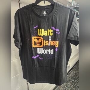 Disney WDW NWT Black Tee with Orange and Purple Accents